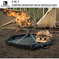 HIKEMAN Outdoor Camping Resistant Mat Picnic Barbecue Insulation Pad Stove Anti Flame Retardant Firewood Bag Fire Blanket Tools