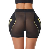 Women's Lace Mesh Hip Enhancer Padded Butt Lifter Shapewear Shorts Tummy Control Butt Lifting Underwear for Daily Wear