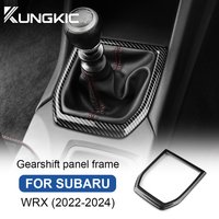 For Subaru WRX/ WRX STI 2022 2023 2024 ABS Carbon Fiber Sticker Car Gear Shift Panel Cover Interior Trim RHD LHD Accessories