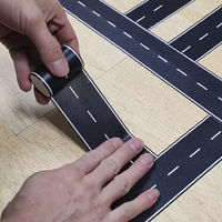 Cartoon DIY Road Rail Transit and Paper Tape Railway Highway Tape