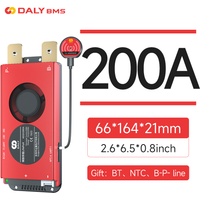 Daly BMS 200A LiFePo4 4S 12V 16S 48V 3.7V Li-Ion 7S 13S 14S 3.2V BMS NO CAN for Electric Vehicles Inverters Home Energy