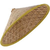 Japanese Samurai Traditional Conical Bamboo Straw Hat for Stage Dance Performance Rice Farmer Festival Accessories Asian