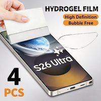 NNBILI 4pcs Ultra HD Hydrogel Film,for Samsung Galaxy S26 Ultra S25 Edge S24 S23 FE S22 Ultra S21 S20 Ultra Plus FE S10 S10+ S9