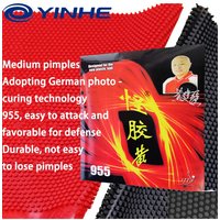 YINHE 955 Weired Table Tennis Rubber Long Pimples OX Medium Particles Cured Ping Pong Rubber Without Sponge Professional Level