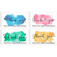 10-50Pcs/pack Thank You For Supporting My Small Business Cards Paper Gift Decoration Label Custom Write Your Goods Follow Card