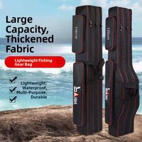 Multi-Functional Fishing Rod Bag Waterproof Sea Fishing Gear Bag Storage Organizer Travel Accessories Clothing Storage Bag