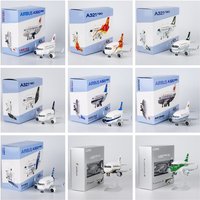Diecast Iron Stream Cartoon Egg Miniature A321neo Alloy Aircraft Model