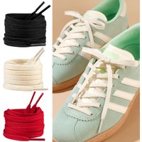 Flat Shoe Laces Classic Solid Color Replacement Shoelaces for Sneakers Casual Shoes Durable Polyester Laces for Men Women