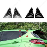 Rear Window Side Vent Shutter Louver Cover Body Kits Accessories for Ford Fiesta MK8 2018-2024 Triangle Window Blinds
