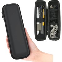 Black EVA Hard Shell Pencil Case For Stylus Pen Earphone Storage Organizer With Mesh Zipper Case School Supplies Holder