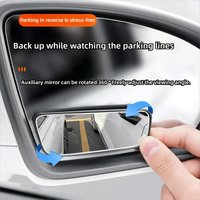 2PCS Car Side Mirrors Blind Zone Mirrors 60 Degree Wide Angle Additional Spherical Dead Zone Mirrors on Regular CYHSJ05