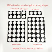 32650 32700 32800 Battery Case Holder Bracket Cell Safety Anti Vibration Plastic Brackets fixing bracket Spliceable