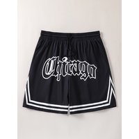 Summer Fashion Design for Procurement Products Chicago Print Pattern Casual Men's and Women's American Street Style Shorts Moto