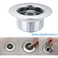 3 in 1 Kitchen Sink Drain Strainer Stainless Steel Pop-up Sink Plug Anti-Clog Sink Food Catcher Basket