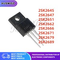 10Pcs K2647 K2651 K2662 K2666 K2671 K2679 K2689 K2645 2SK2647 2SK2651 2SK2662 2SK2666 2SK2645 2SK2671 2SK2679 2SK2689 TO-220F