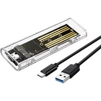 Enclosure Adapter Mobile Hard Disk Case Clear USB Type C 10Gbps External Enclosure For Laptop Hard Disk Accessories External Box