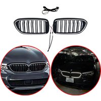 For BMW 5 Series G30 G31 2017 2018 2019 2020 High Quality ABS With LED Light Racing Grills Front Radiator OEM Hood Grille
