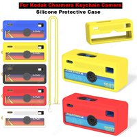 For Kodak Charmera Keychain Camera Silicone Protective Case Scratch-Proof for Mini Keychain Cam Protection Cover with Lanyard