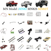 MN Model MN82 MN82S MN82T RC Off-road Vehicle Metal Upgrade Accessories Steering Lever Bumper Pedal Shift Box Cover Gear Tire