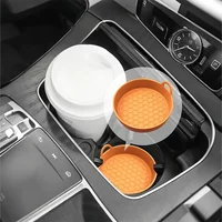 2Pcs Silicone Coasters for Car Non-Slip Heat-Resistant Durable Eco-Friendly Spill-Proof Fits Most Cup Holders