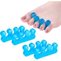 1Pair Toe Separators for Nail Polish Toe Separator Pedicure Kit Soft Silicone Toe Spacers for Foot Care