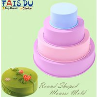 Round Silicone Cake Mold 4 6 8 10 Inch Silicone Mould Baking Forms Fondant Silicone Baking Pan For Pastry Cake Wax Pot Bowl