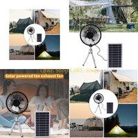 L8RE Monocrystalline Silicon Solar Panel Fan with Tripod Stand for Office Home Travel Portable Ventilator Fan Cooling Device