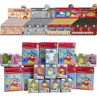 Original JANDOOM Crayon Shin-chan Blind box Himawari Rice grain Doll Mini Figures Cute Anime Action Figure Model Kids Toys Gift