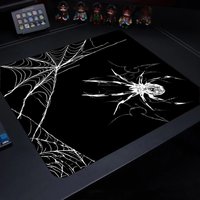 Spider web Mouse Pad Black Square Rubber Anti-slip Mousepads HD Computer Office Game Table Mats Small Decor Desk Pads 450*400