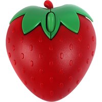 Wireless Cute Mouse 2.4G Bluetooth Dual-mode Strawberry Appearance Mute Button Light Weight Portable Office Use Gift For Girl
