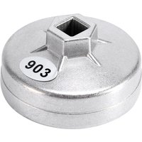 74mm 14 Flute Aluminum Oil Filter Wrench Socket Remover Tool 903 Silver Color for BMW Audi Benz Socket Remover Tool Auto Tool