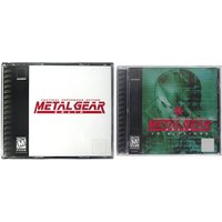 PS1 Metal Gear With Manual Copy Disc Game Black Bottom Unlock Console Station 1 Retro Optical Driver Video Game Part