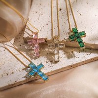 HECHENG,New Fashion Necklaces Female Pendants Gold Multi Color Crystal Jewelry for Women Necklace Party
