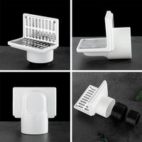Downpipe Strainer Roof Side Row Floor Drain Leaf Debris Trap Anti-blocking Balcony Drainage Cover Downspout Protection Net