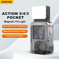 Ronkoen M2-AC Quick Release Fill Light Mini Waterproof Selfie Light For DJI OSMO Action 2 /3/ 4/ 5Pro/6/nano Mini Selfie Light