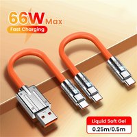 25cm/50cm Short USB C Cable Fast Charging USB Type C To Type C Data Cable For iPhone16 15 Samsung Xiaomi Huawei Power Bank Wire