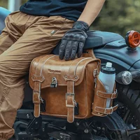 Easy To Install West Biking Motorcycle Vintage Soft Women's Saddle Leather Bags 16l Large Capacity Saddlebags Parts Accessories