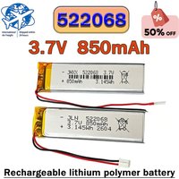 522068 3.7V 850mAh Rechargeable Lithium Polymer Battery Electronic Products Small Fan Digital LED Light MP3 MP4