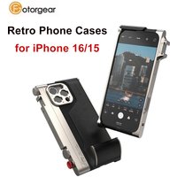 Fotorgear Retro Professional Photography Kits T Mount Phone Case for iPhone 15 16 Pro Max