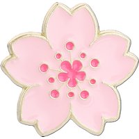 Pink Sakura Enamel Pins Simple Cherry Blossom Brooch Lapel Badge Cartoon Flower Jewelry Accessory Gifts For Friends