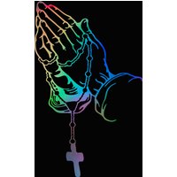 Car interior stickers Color car prayer gesture laser stickers God Jesus Christ Fashion car body styling decorative stickers