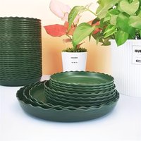 2PCS Flower pot tray plastic flower tray circular bottom support flower pot base