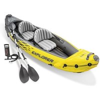 2-Person Inflatable Boat, Canoe Kayak Raft for Outdoor Water Adventures