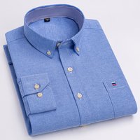 Herrenhemd aus 100 % Baumwolle, langärmelig, kariert, Oxford, lässig, einfarbig, Druck, normale Passform, formelles Hemd, Übergröße, 7XL, 6XL, 5XL
