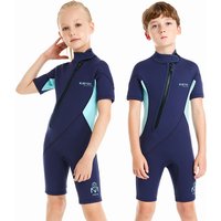 2 MM Neoprene Wetsuit for Boys and Girls, Kids Professional Swimsuit One Piece, Surfing Shorty Diving Bathing Suit for Beach