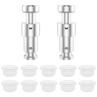 Float Valve for Instant Pot Replacements with 10 Premium Silicone Sealer Gaskets - Duo 3, 5, 6 Qt, Duo Plus