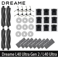 Dreame L40 Ultra Gen 2 / L40 Ultra, MOVA P50 Pro Ultra / P50 Ultra Main Tricut Side Brush Filter Mop Cloth Dust Bag