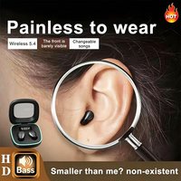 Small Headphones Wireless Bluetooth Headset Sport Sleeping Invisible Comfortable To Wear Bass Earbuds Earphone For All Phones