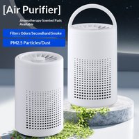 HOMEFISH USB Desktop Air Purifier Small Household Deodorizer Secondhand Smoke & PM2.5 Remover Compact Air Cleaner for Office Use