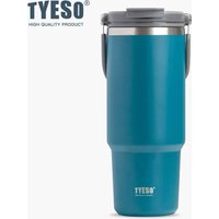 Tyeso 900ML Travel Mug Vacuum Cup Stainless Steel Coffee Cup Cold Hot Double-layer Insulated Cup Tumbler Thermo Water Bottle Car